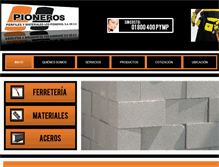 Tablet Screenshot of lospioneros.com.mx